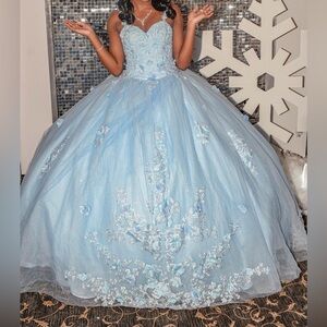 Jovani Light Blue Formal Dress
